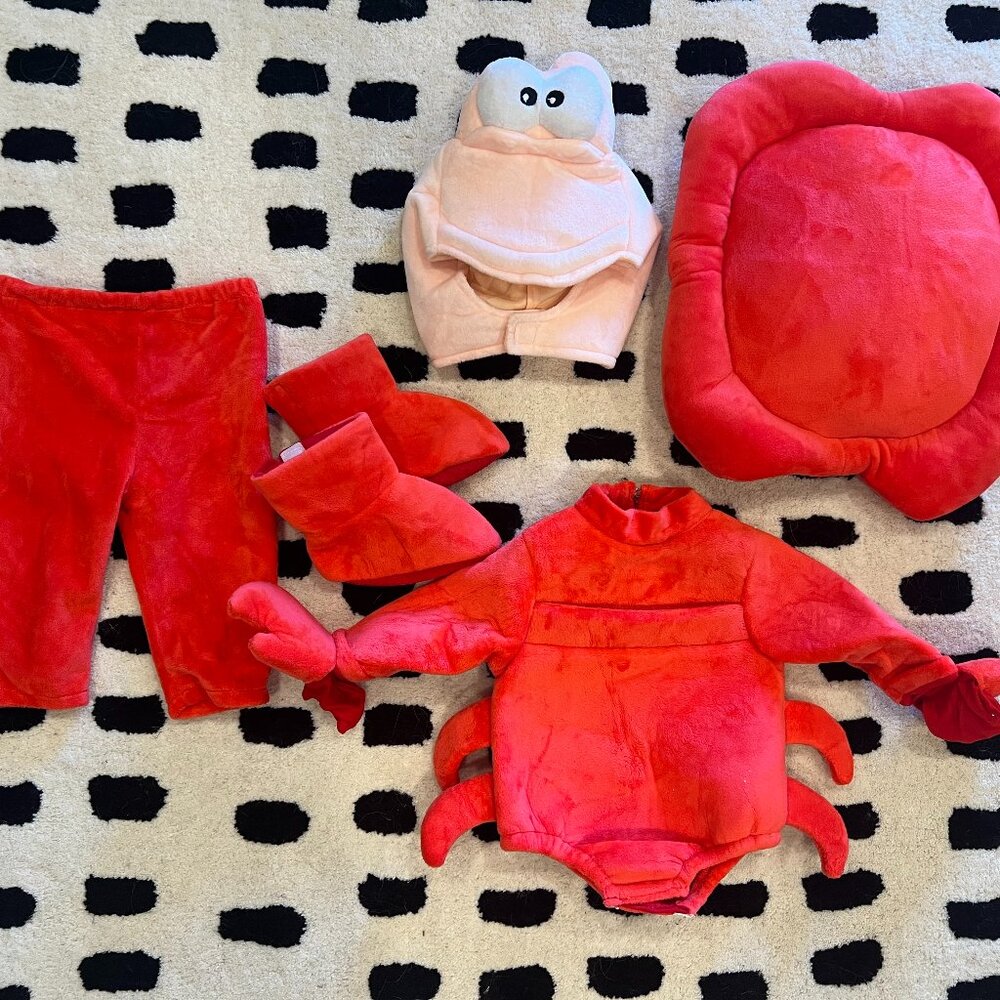 Disney Red and Pink Crab Costume for Kids